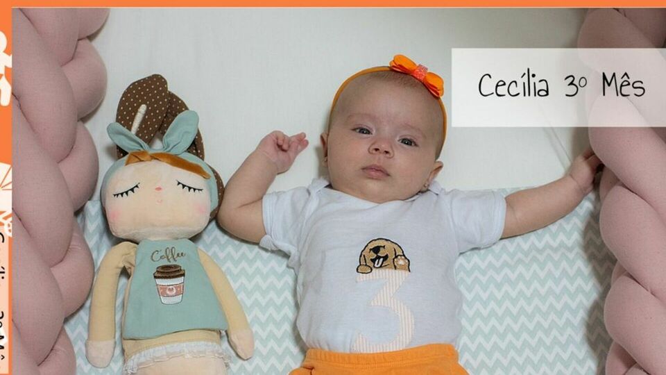 Acompanhamento mensal Cecília 3 mês - Ribeirão Preto -SP