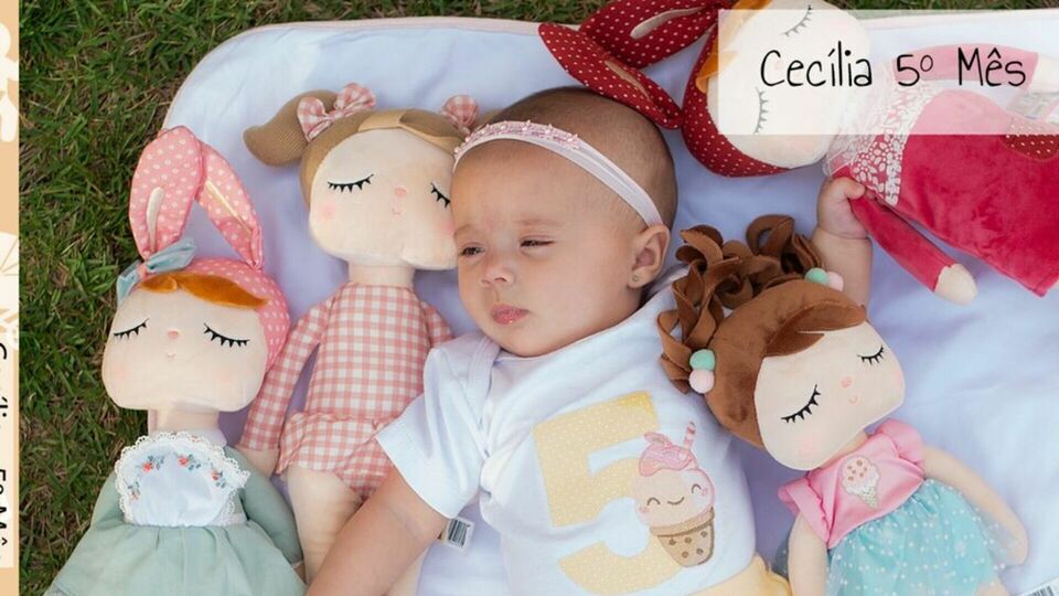 Acompanhamento mensal Cecília 5 mês - Ribeirão Preto -SP